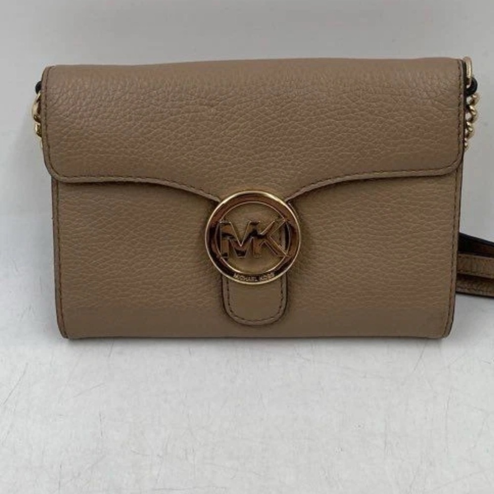 Michael Kors Tan Leather Crossbody Bag